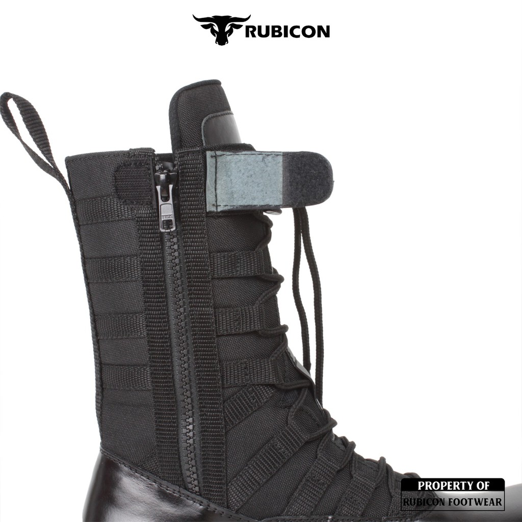 SEPATU BOOTS SAFETY TACTICAL TRACKING RUBICON NINJA JAGUAR UJUNG BESI PREMIUM QUALITY