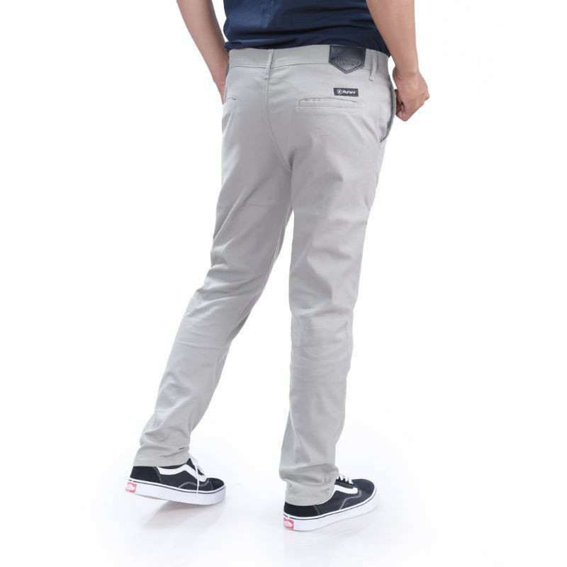 CELANA CINO Panjang Pria  Slimfit KERJAHARIAN Santai Casual Formal Hitam Abu Cream Mocca Size 27-38