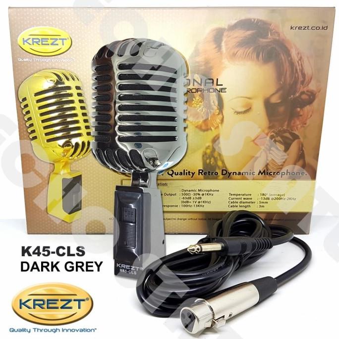 KREZT NEW K 45 CLS MIC RETRO MICROPHONE CLASSIC MIK KLASIK K45 K45CLS
