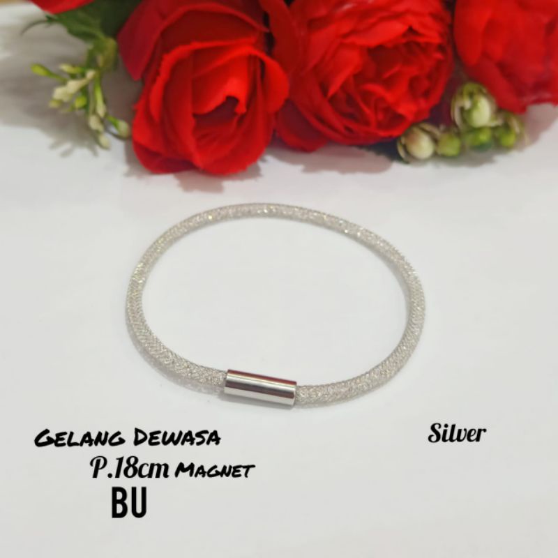 COD|| Gelang Pandora MAGNET Gliter Dewasa  TITANIUM,termurah,terlaris