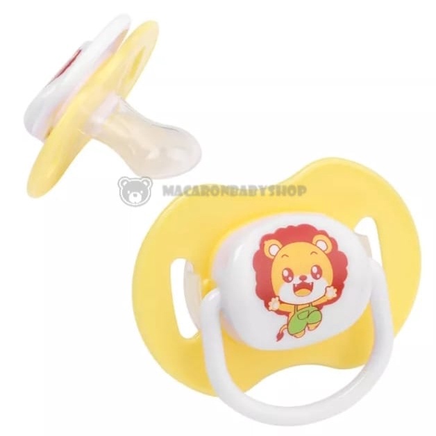 Empeng bayi silikon lucu empeng bayi newborn dot bayi-Kuning Random
