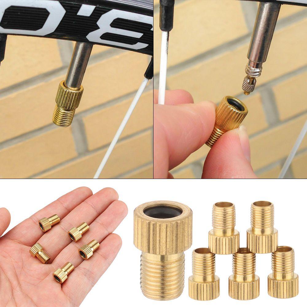 Populer 5PCS Konverter Katup Sepeda Bersepeda Bagian Sepeda Aksesoris Adaptor