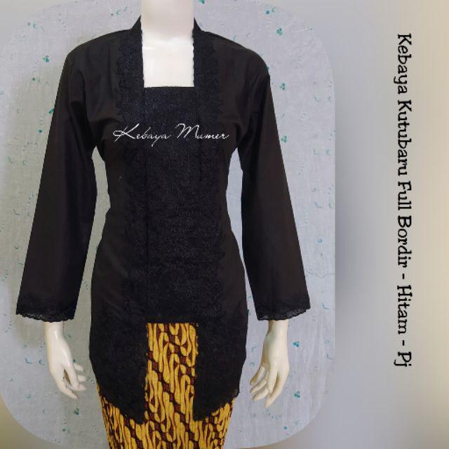 Kebaya Jadi Kutubaru Murah. Kebaya Kutu Baru. Kebaya Bordir. Kebaya Encim. Kebaya Kutubaru-FB Hitam Pj