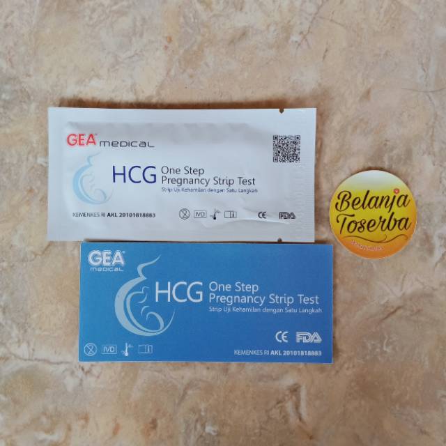 Test Kehamilan HCG Gea Medical / Testpack Strip Hamil / Tespek Pregnancy / Tes HCG