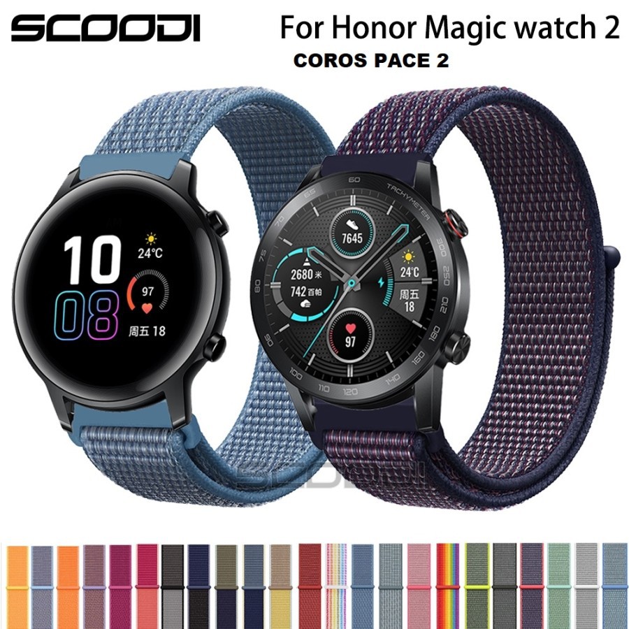 Tali jam nylon strap 20mm Coros pace 2 huawei GT Honor Magic 42mm