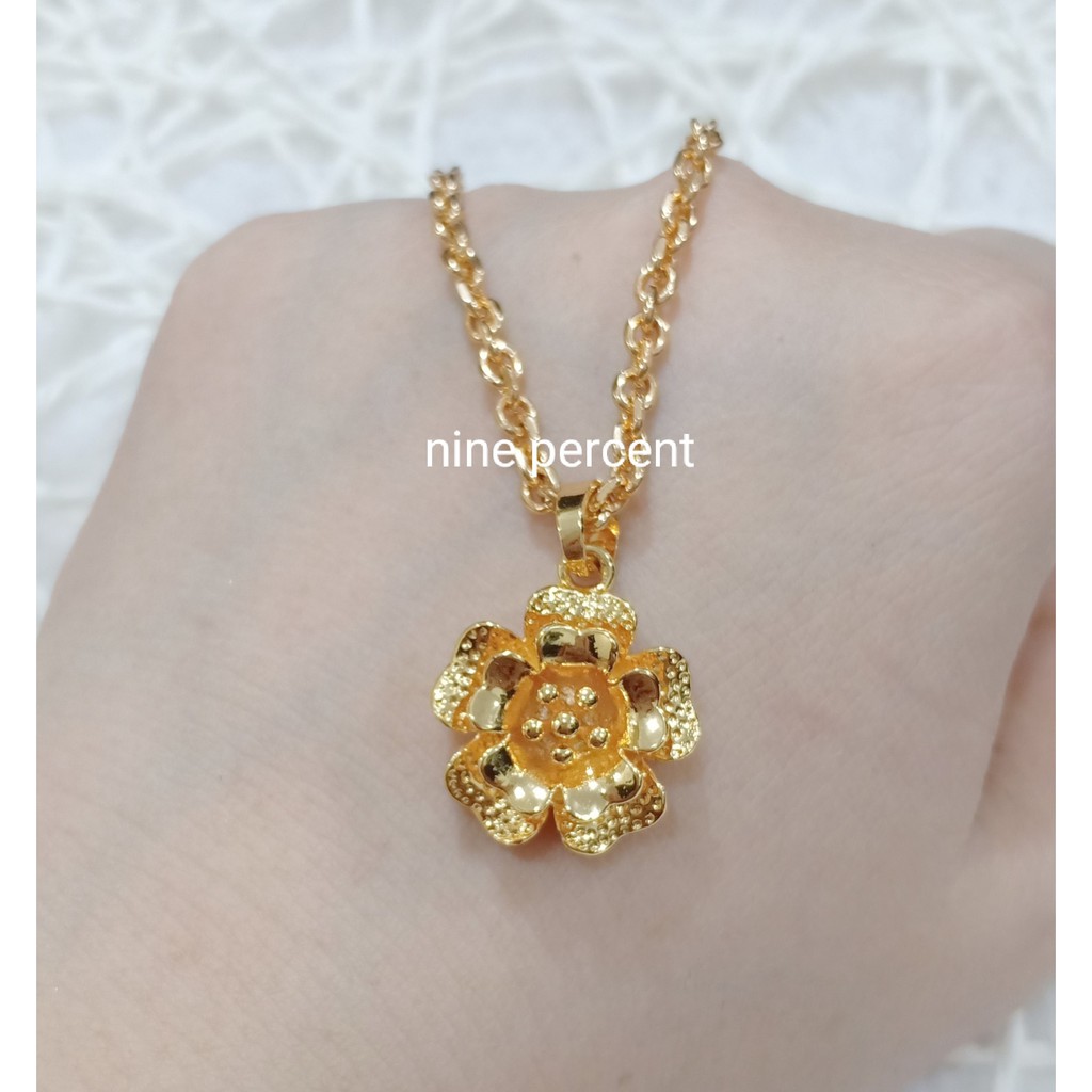 PROMO BARU! PERHIASAN MEVVAH GELANG BULAT BUNGA GOLD