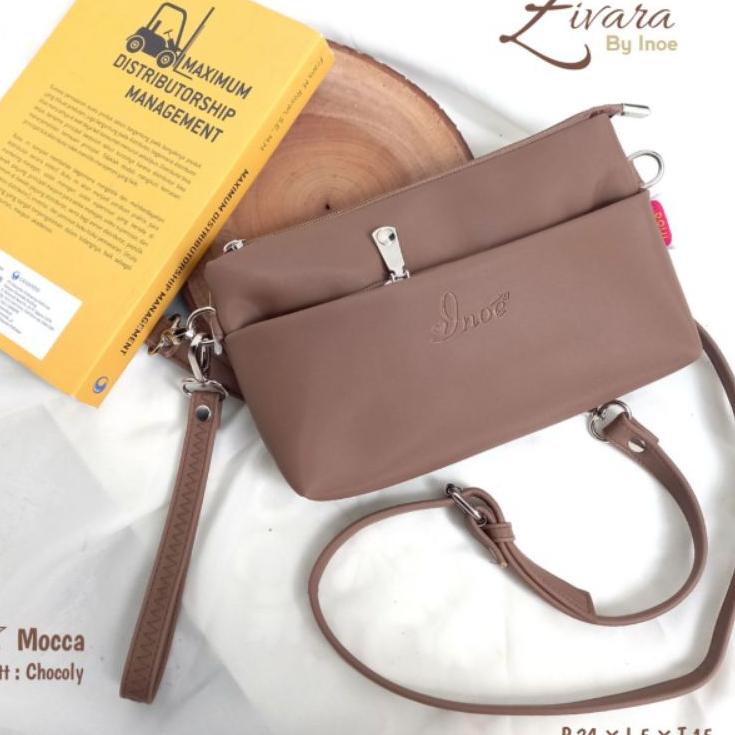 Direkomendasikan--TAS KIARA CHOCOLY INOE ZIVARA INOE BISA COD