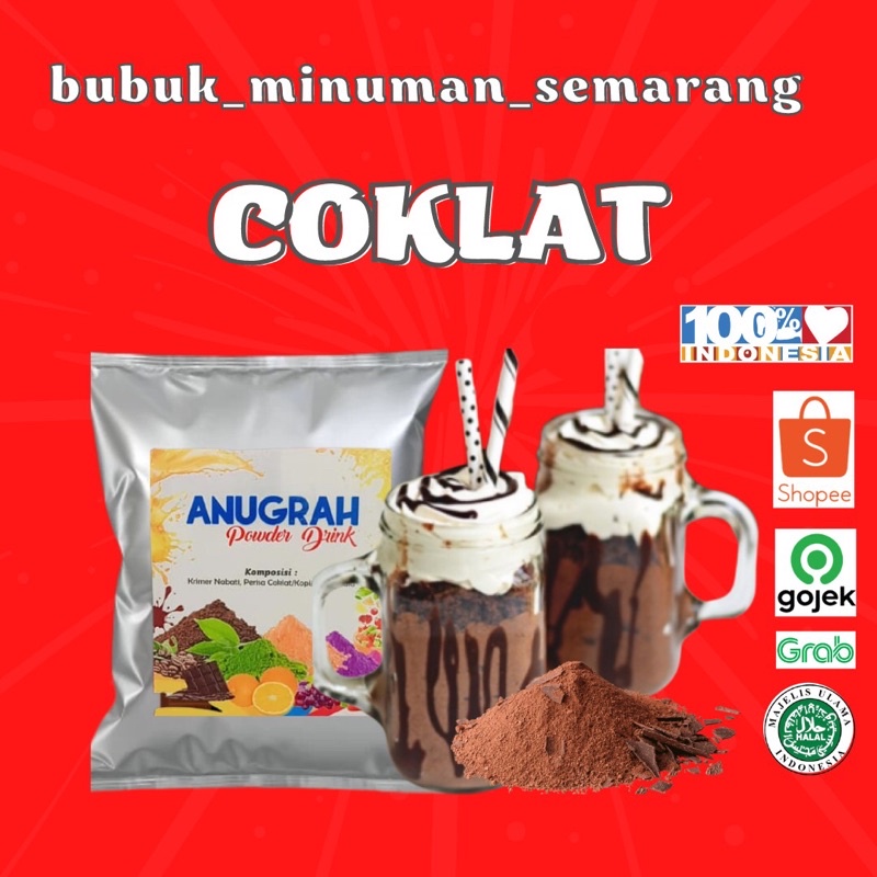 

BUBUK MINUMAN COKLAT reguler 500gr Powder Coklat Nyoklat