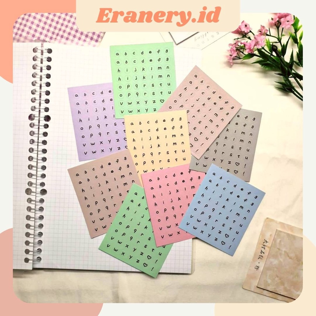 

[Sticker] Dot Sticker Alphabet small version/Sticker Alphabet bulat Versi Kecil/Stiker Lucu