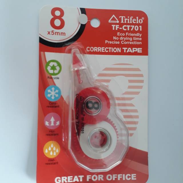 

Trifelo Correction Tape Ukuran 8mx5mm