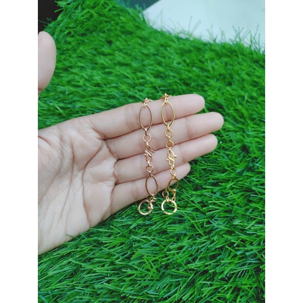 gelang tangan perak asli lapis emas/gelang tangan rantai holo oval bulat ukir/gelang asli silver 925 - perhiasan gelang tangan perak 925 asl