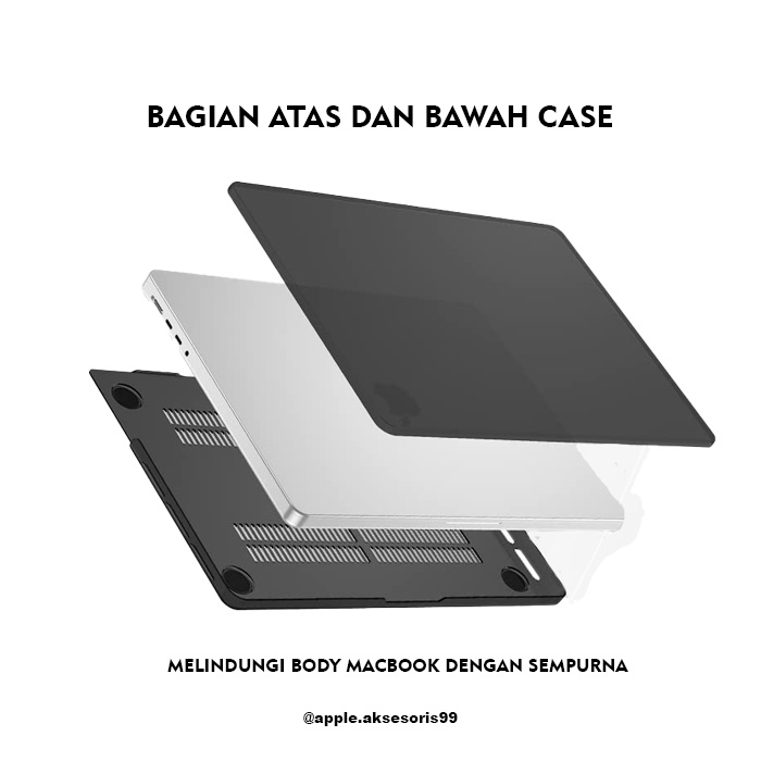 Case Macbook M1 Pro Max 14 16 Inch 2021 [A2442 A2485] MBA Casing Cover