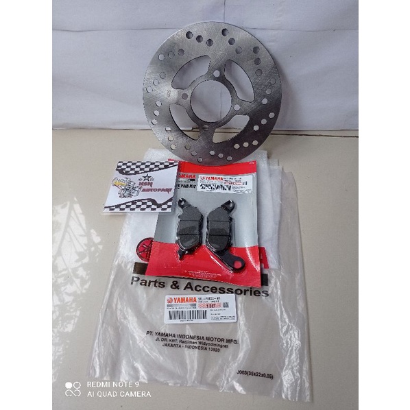 PIRINGAN CAKRAM DEPAN PLUS KAMPAS REM MIO SPORTY/MIO SMILE/XEON KARBU/SOUL/FINO/KODE 5TL ORI-YGP