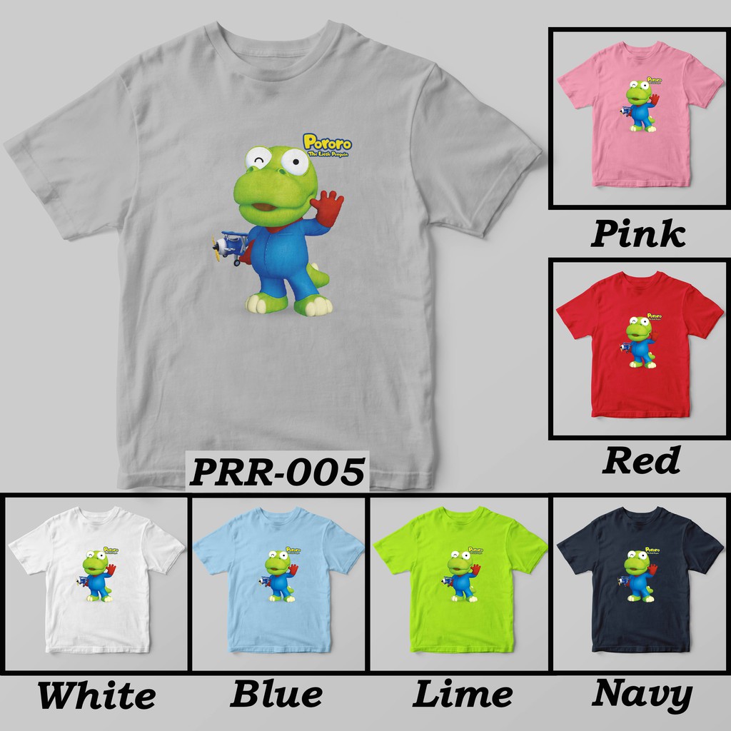 [FREE NAMA !!] Kaos Anak &amp; Family Pororo 100% COTTON PREMIUM