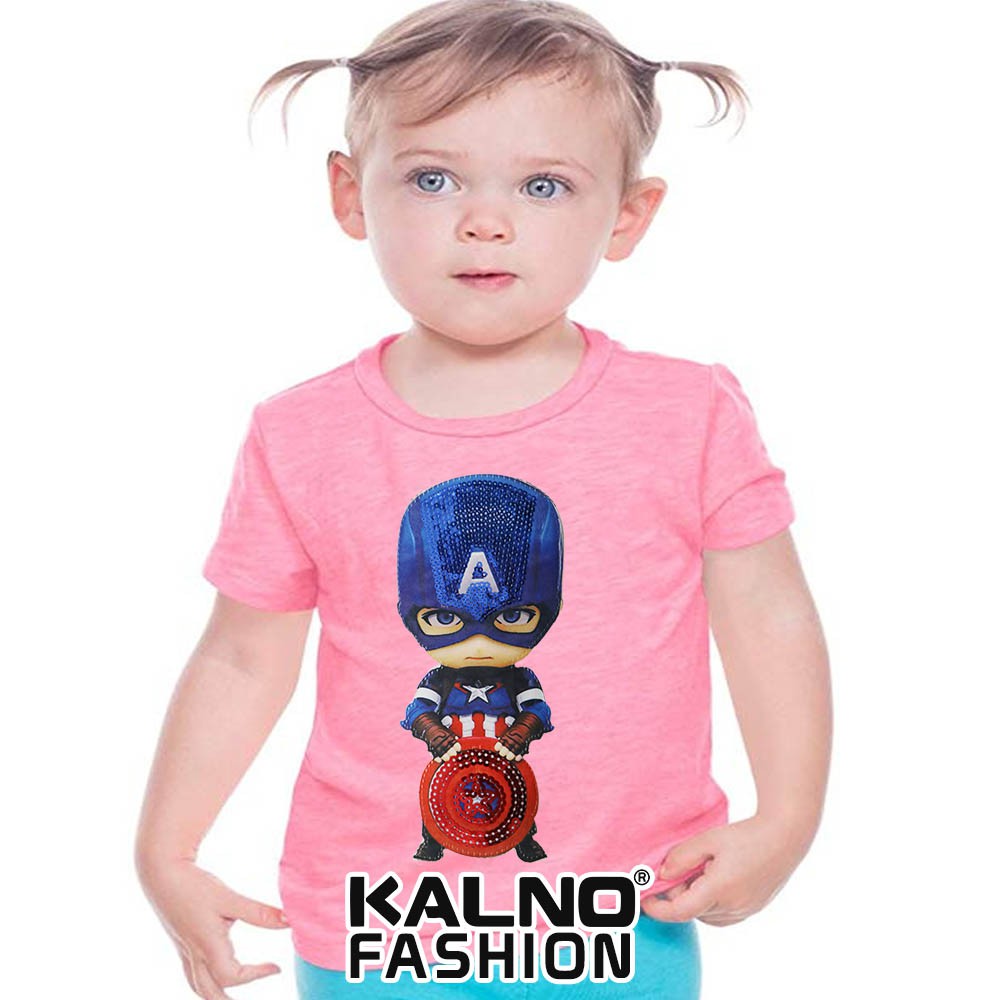 kaos baju anak CAPTEN random umur 1 - 7 tahun, baju anak super hero, baju anak karakter