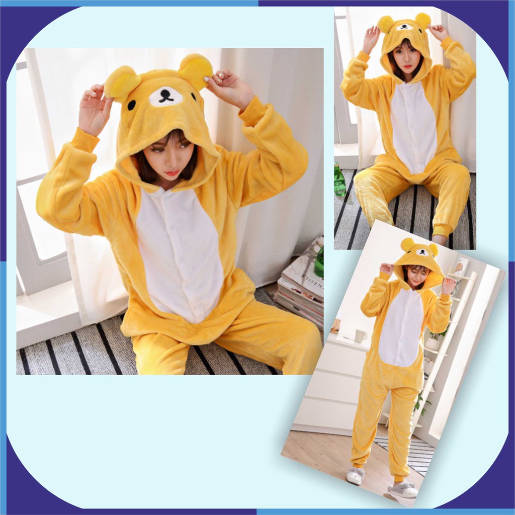 Kostum Pajamas Karakter Costume Rilakkuma Onesie Dewasa Unisex