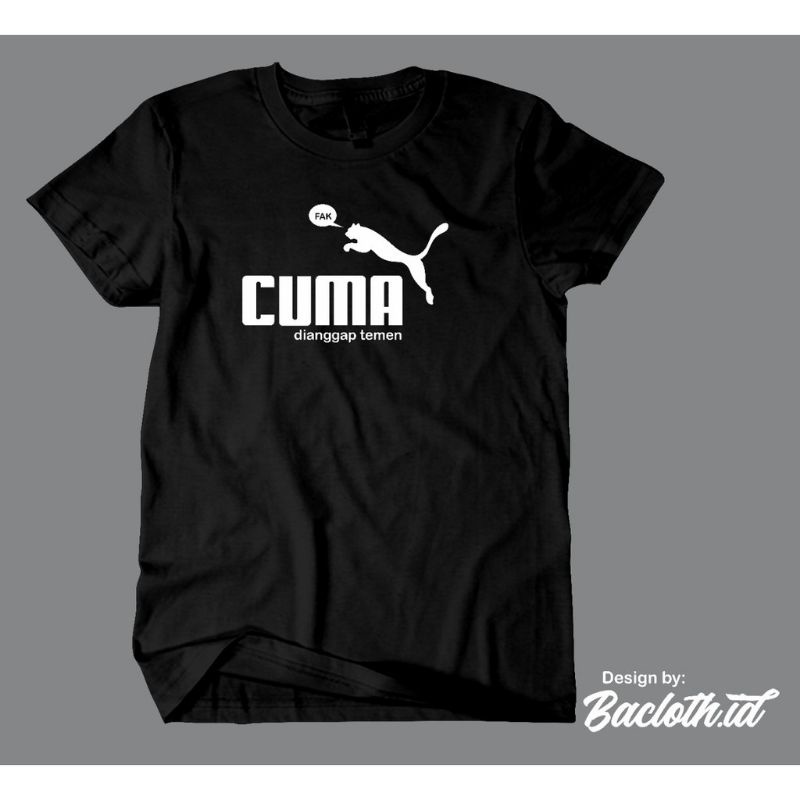 Baju Kaos Distro Premium Unisex Plesetan PUMA Combed30s
