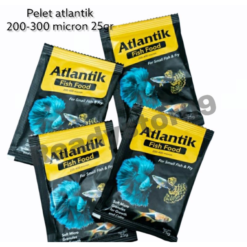 pelet Atlantic fish food 200 400 makanan pelet ikan cupang guppy dll aquascape atlantik