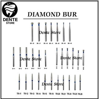 Jual Diamond Bur Gigi Dental Preparasi Round Fissure Tapered Biru Pcs Shopee Indonesia