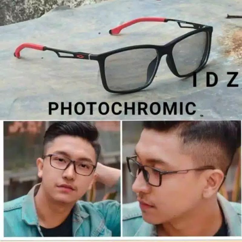 KACAMATA PRIA ANTI RADIASI | KACAMATA PHOTOCROMIC | KACAMATA MINUS PLUS BACA SILINDER BLUERAY