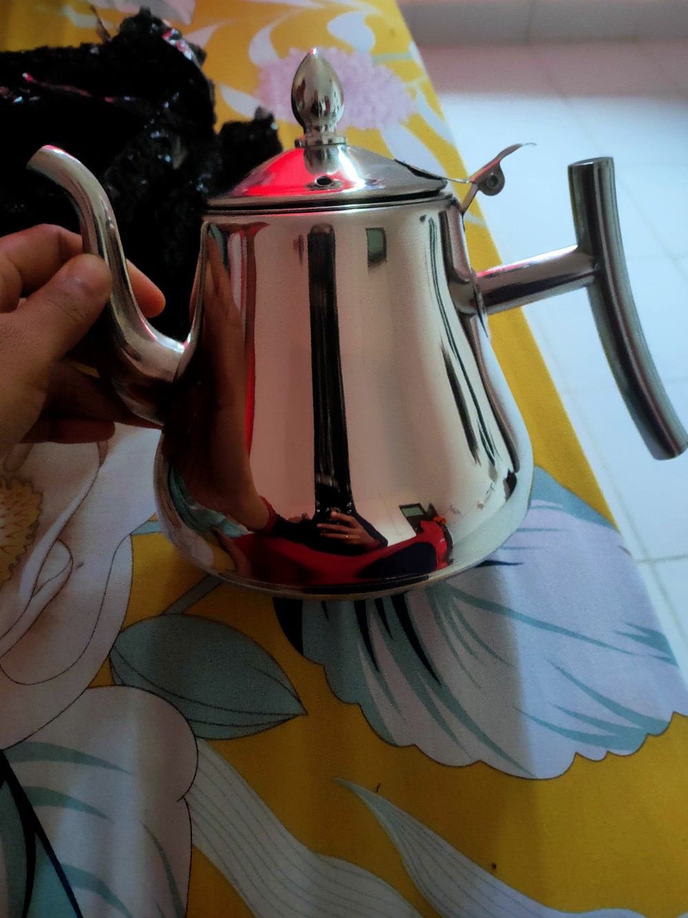 Teko Air Teh Kopi Water Kettle Teapot 1.2l With Filter Stainless Steel