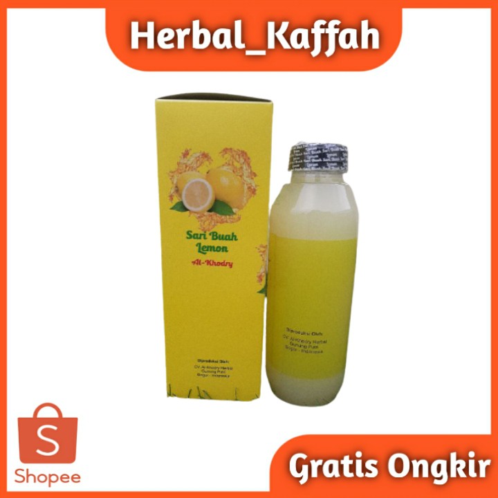 Sari Buah Lemon Al Khodry Jus Diet Sehat Dan Langsing Murni Asli 100% Original 500 ml