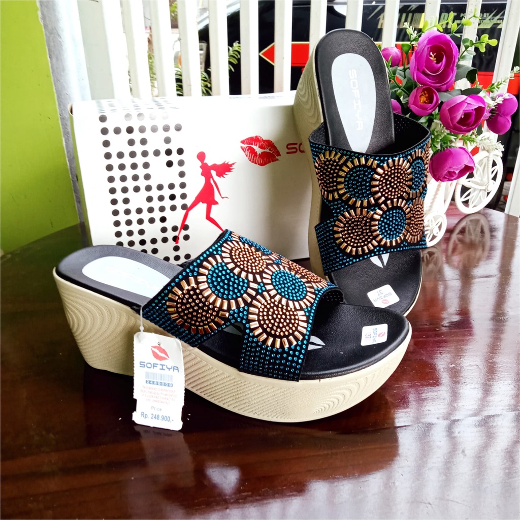 Sandal Wedges Wanita Sandal Terbaru  2022 Wedges Sandal  Sandal Terlaris