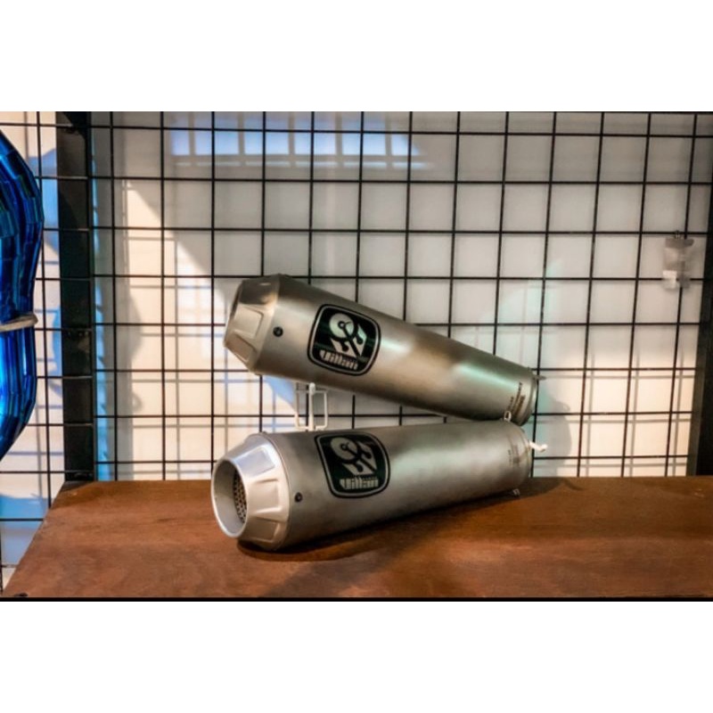 KNALPOT VILLAN TYPE PRO 1 SANDBLAS SILVER SLINCER ONLY