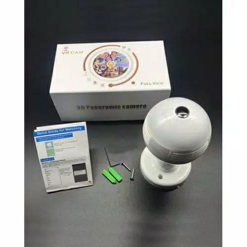 Kamera CCTV Bentuk Bohlam Panorama V 380 SPY Camera Hidden with alarm dan speaker