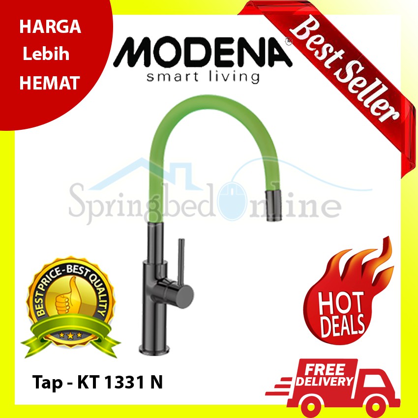 Tap Sink Modena - Keran Air Dapur - KT 1331 L G W NYOR - Garansi Resmi