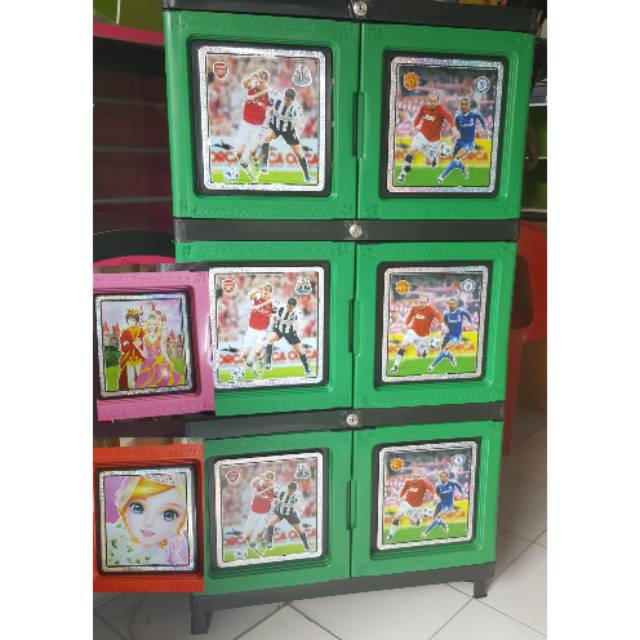 Lemari Bongkar Pasang-Lemari Plastik-3tingkat karakter