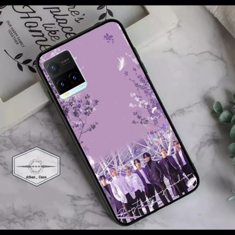 Athan Case Custom Vivo Y21 / Y21s / Y33s Fashion Aesthetic Purple K-Pop bTs Unik Keren series