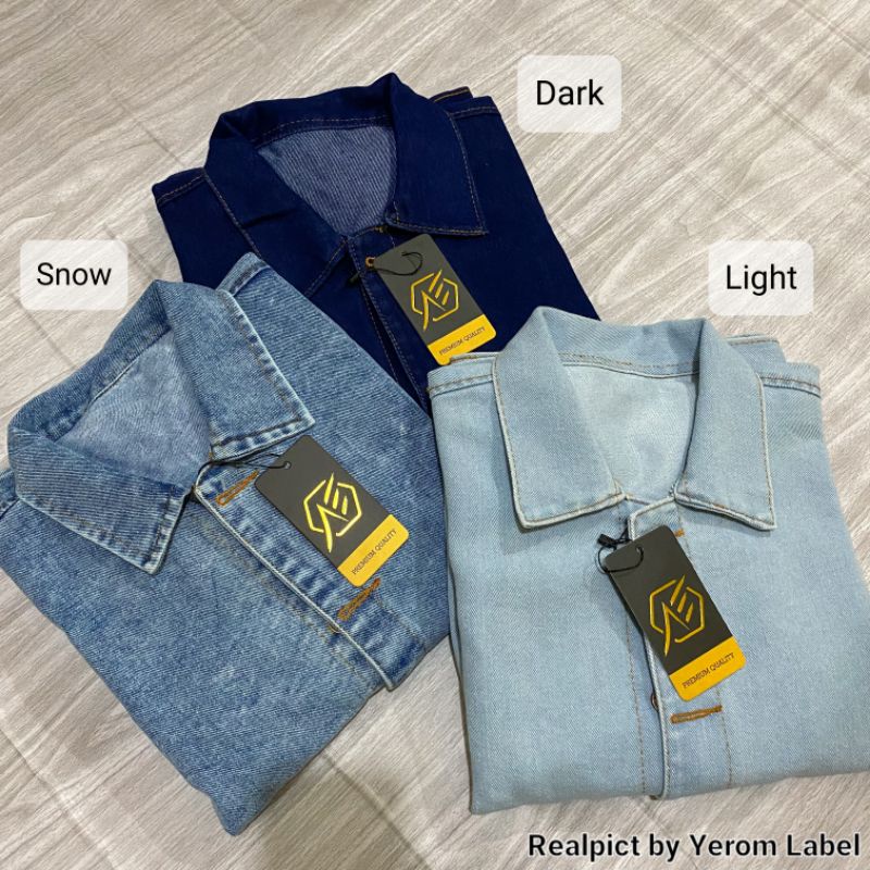 JAKET JEANS OVERSIZE LENGAN BALON // JAKET JEANS LENGAN BALON