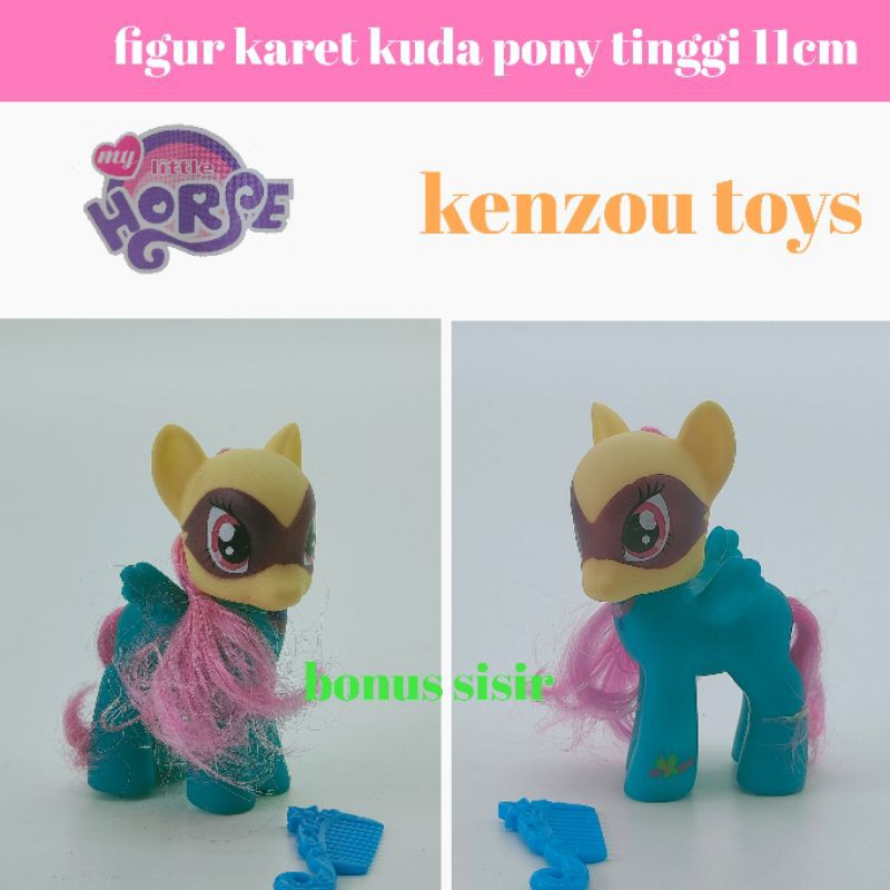 mainan figur karet little horse