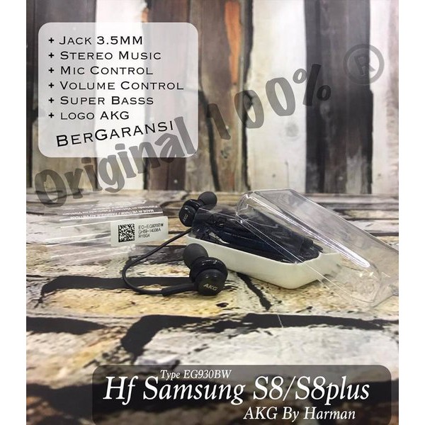Promo Hf Headseat Samsung S8 Original 100 Termurah Akg Super Bass Made Vietnam