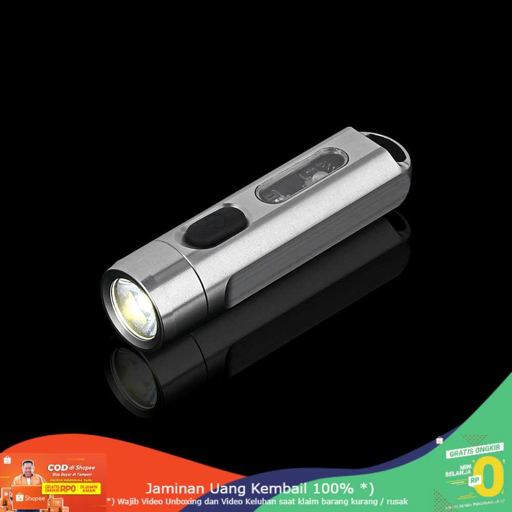 (BISA COD) RVOSTR JETBeam Mini One Senter LED CREE XP-G3 500 Lumens with RGB + UV Light