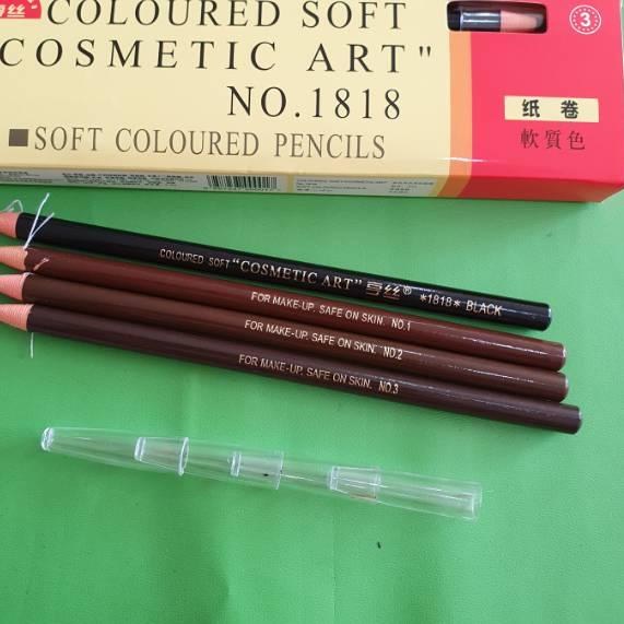 

Berkualitas Isi 12 pcs pensil tarik benang HENGSI cosmetic art soft coloured pensil 爽