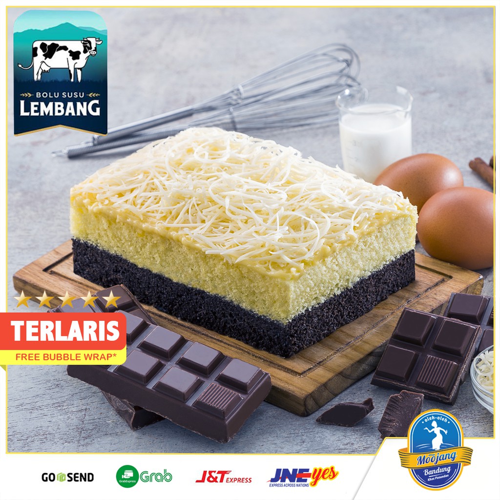 [KHUSUS P.JAWA] Bolu Susu Lembang Rasa Original BSL Topping Susu Keju Bandung Best Seller kombinasi coklat vanila