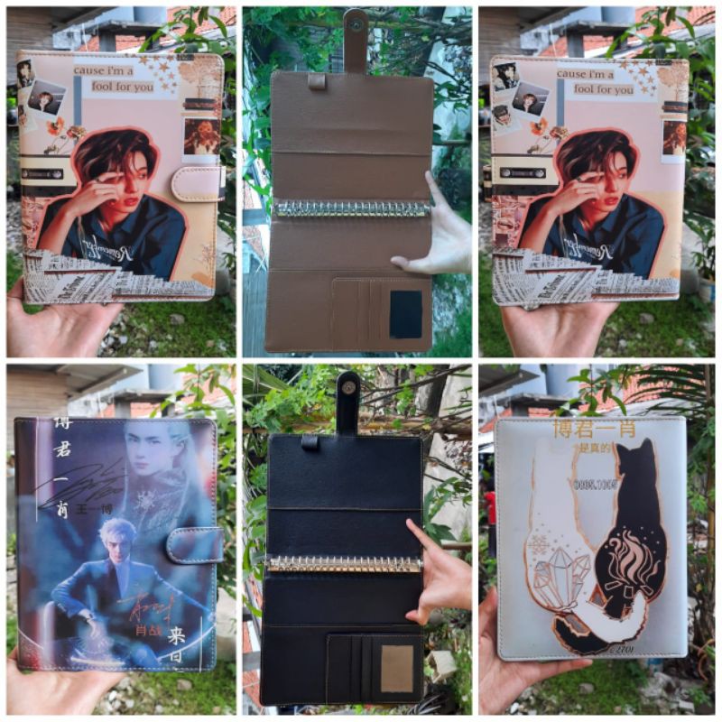 

CUCI GUDANG!!! REJECT Binder Polos Glitter Motif Kulit Sintetis