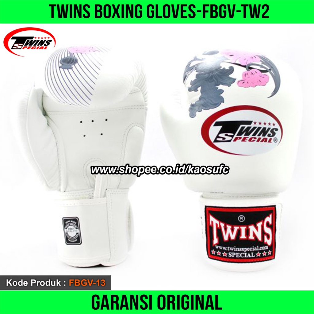 Sarung Tinju Twins FBGV-13 Sakura, Sarung Muay Thai Twins, Sarung Boxing Twins, Sarung Tangan Muay T