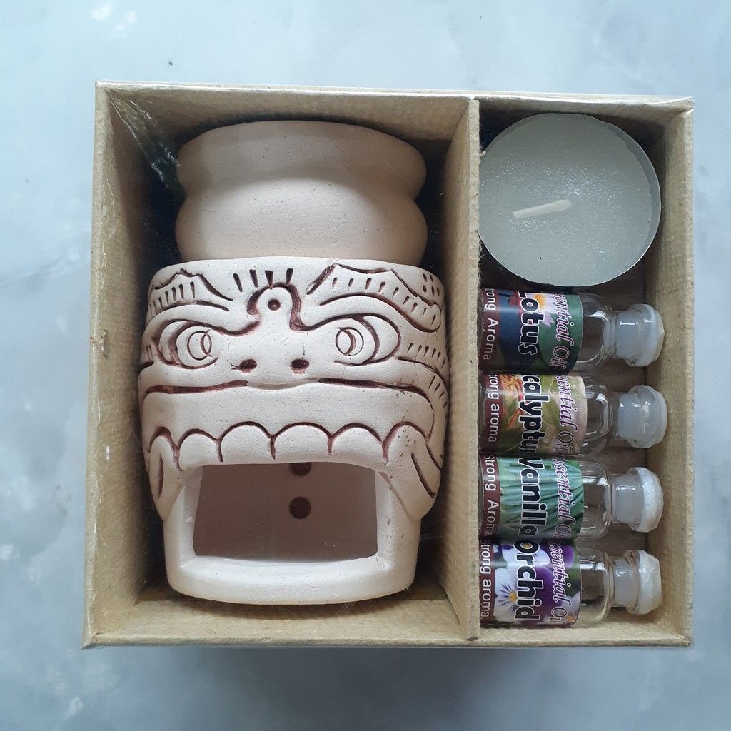 Paket Tungku essential oil minyak aroma terapi burner bali