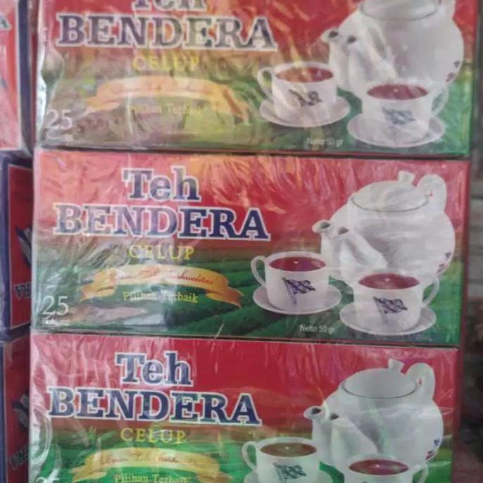 

[COD] Teh cap Bendera celup kotak isi 25 / pack (6 kotak) [COD]