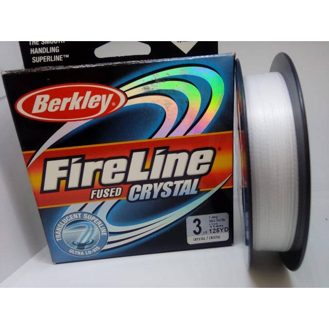 Senar braided PE berkley fireline crystal 3lb 1.4kg 0.12mm 114m