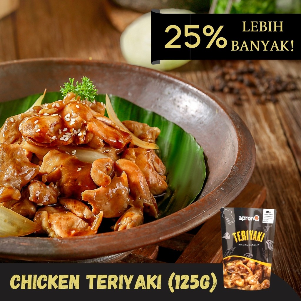 

APRONQ CHICKEN TERIYAKI 125 GRAM (SMALL)