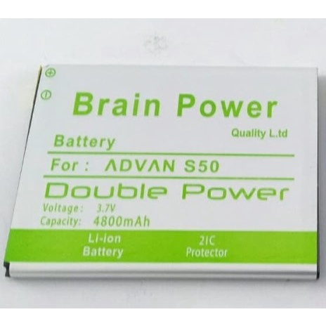 Double Power Battery Batere Batre Baterai Brain Power Advan S50