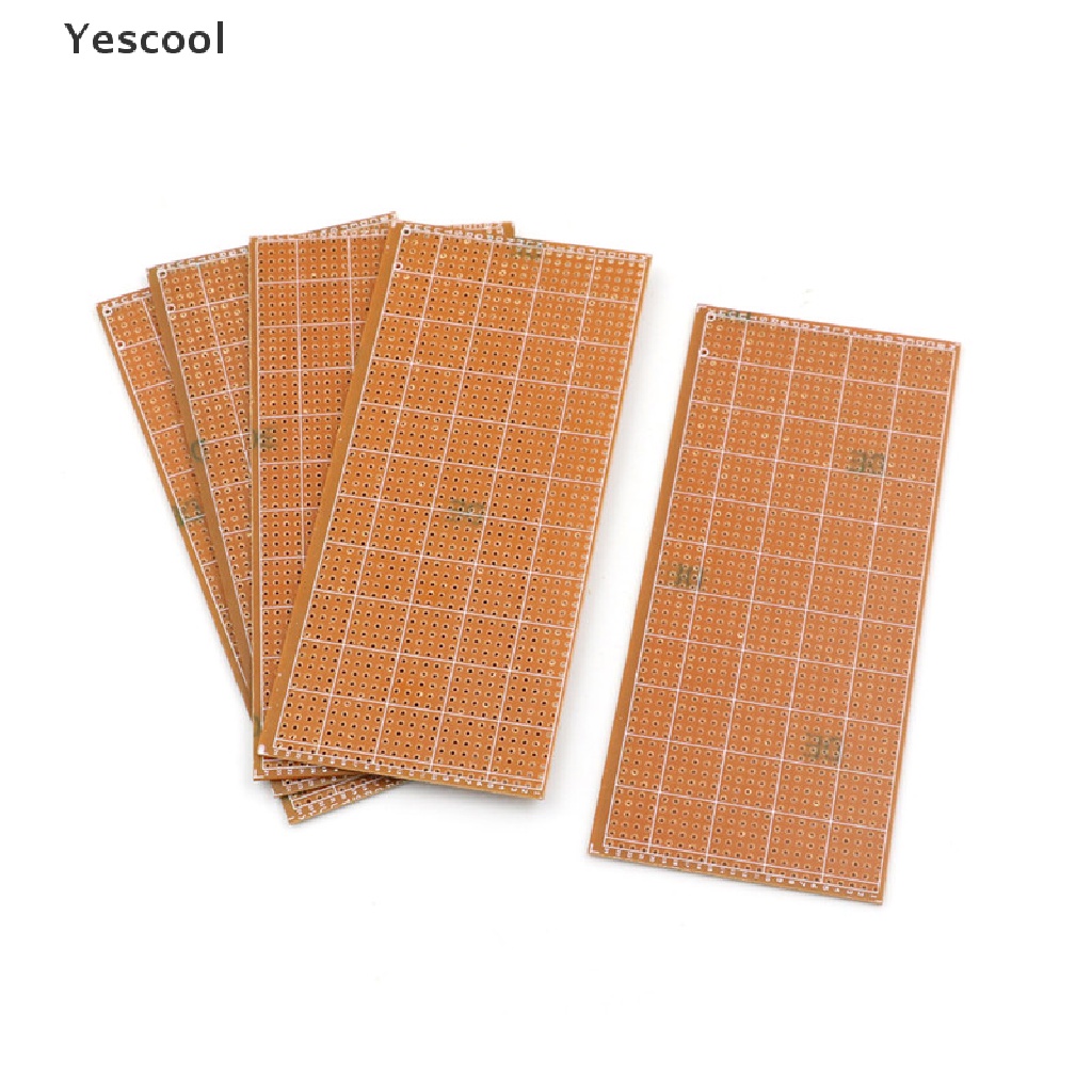 Yescool 5pcs Papan Sirkuit PCB Uncut 6.5x14.5cm