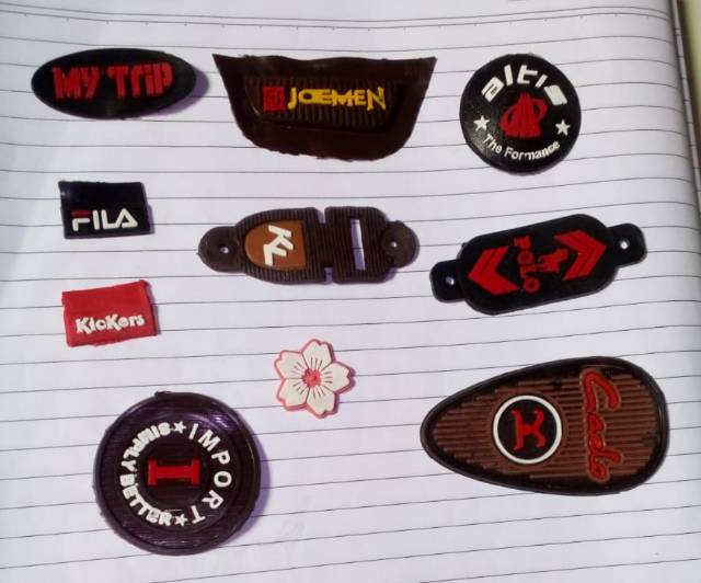 Souvenir/Label Karet/Label Karet Custom/Label Rubber Custom/Label Merek