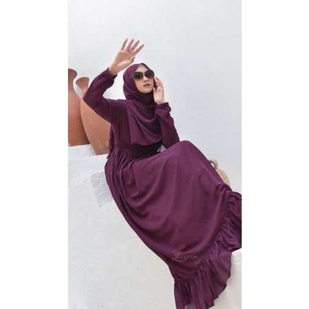 Yuna dress by zayra hijab ORI - Rich violet