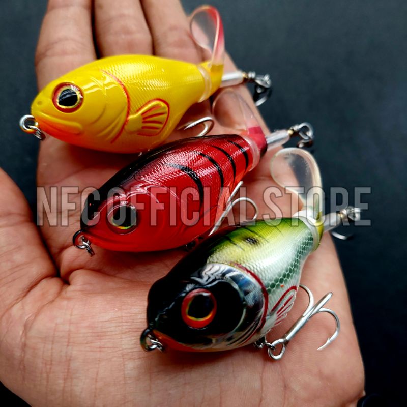 Mini Whopper Plopper 7,5 cm 17 gram Hook 4X STRONG Best Killer Action
