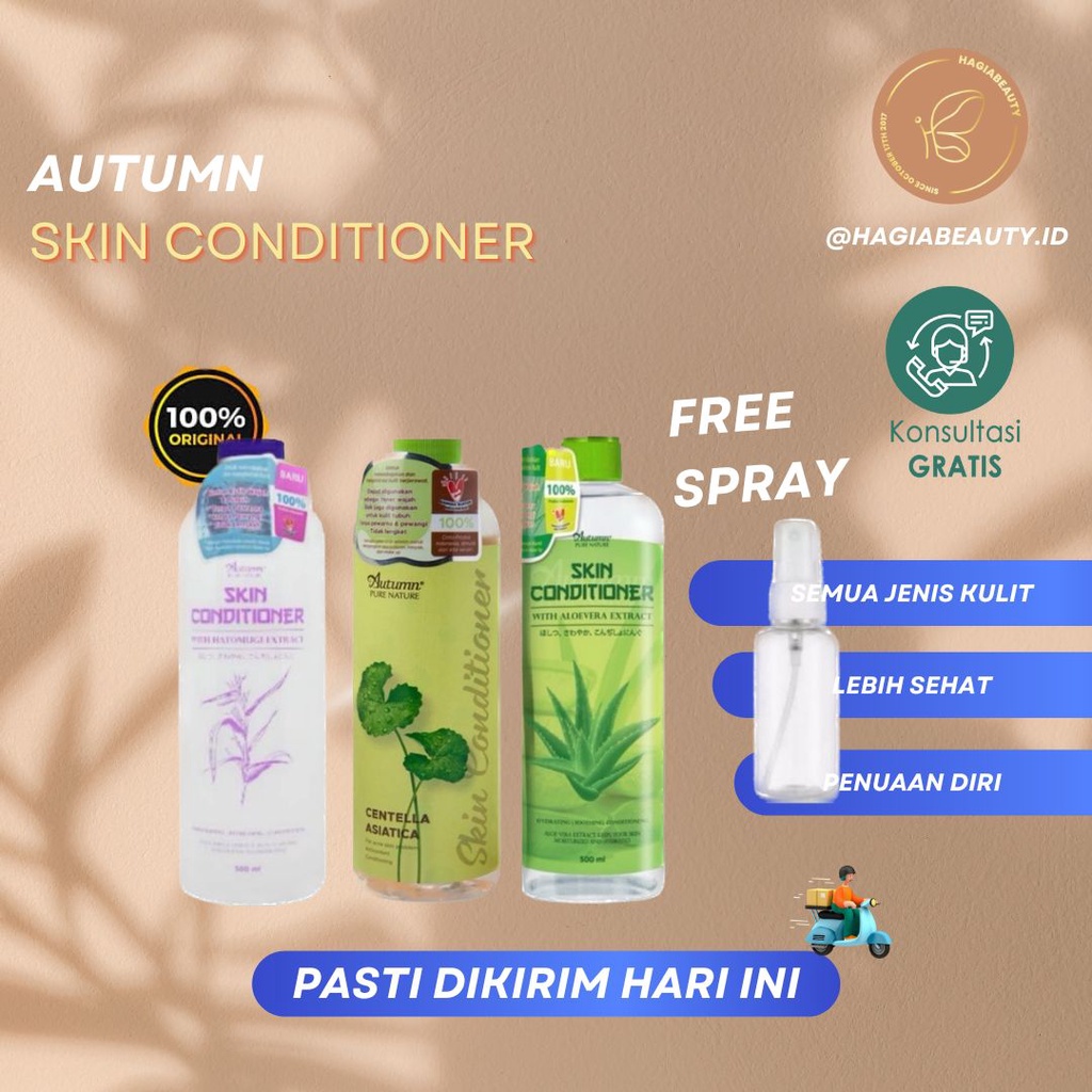 COD - Autumn Pure Nature Skin Conditioner Series 500ml - Autumn Hatomugi